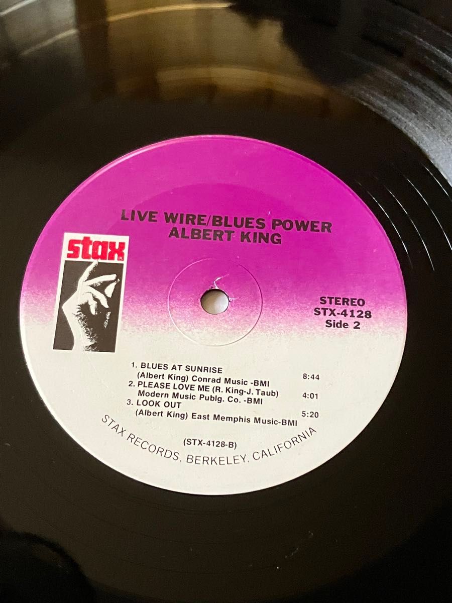 LPレコード Albert King Live Wire Blues power STAX STX-4128 アルバート・キング 