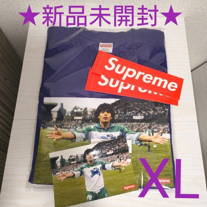 【新品未開封】Supreme Maradona Tee Purple XL  シュプリーム マラドーナ Tシャツ パープル