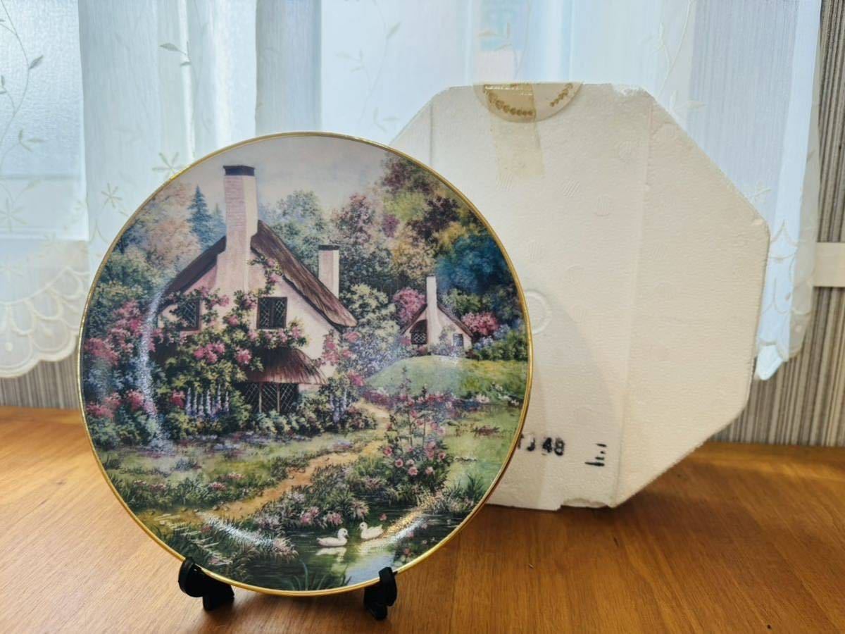【2】 【未使用】FRANKLIN MINT A Cozy Glen フランクリンミント 居心地の良いグレン プレート 絵皿 飾り皿 LIMITED EDITION 限定版
