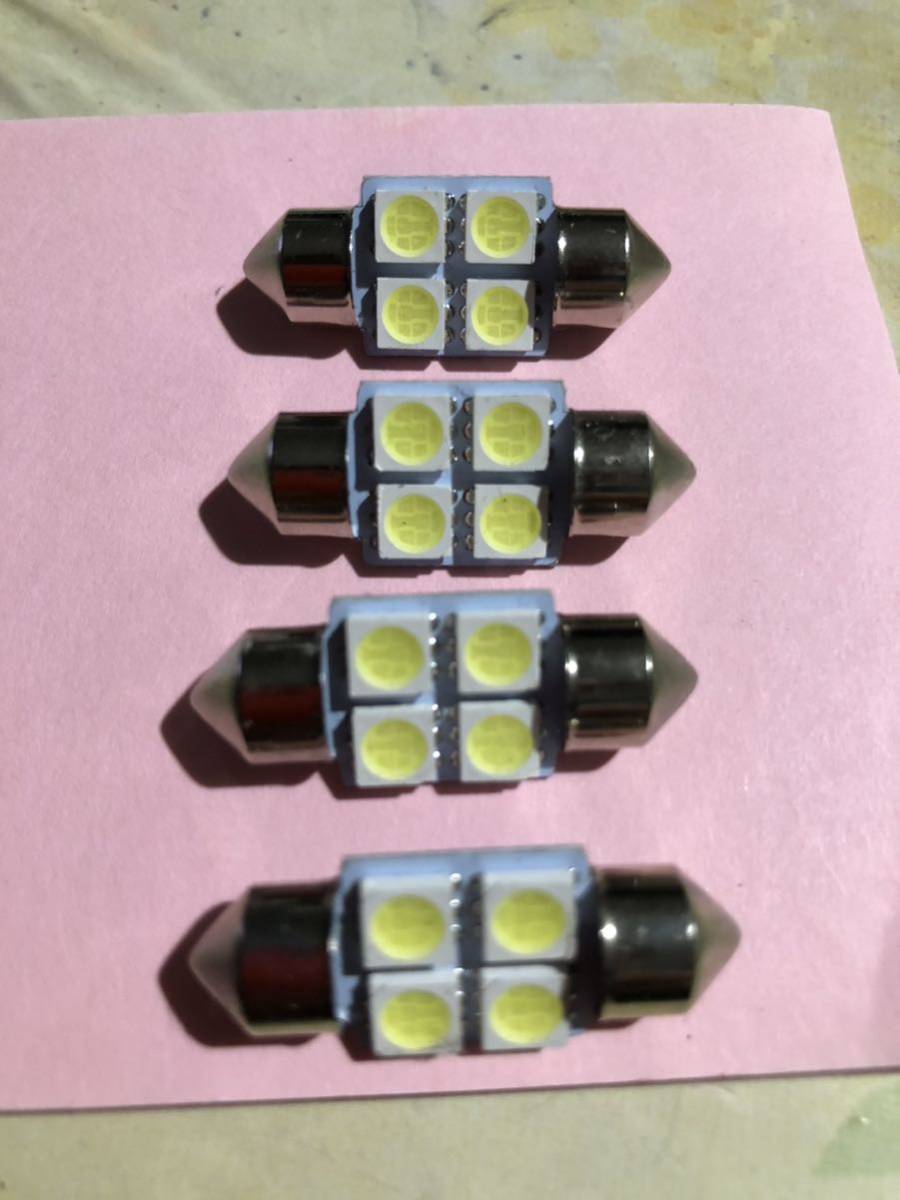 ルーム球他　LEDランプ　T10 高輝度　ホワイト　SMD 4個_画像1