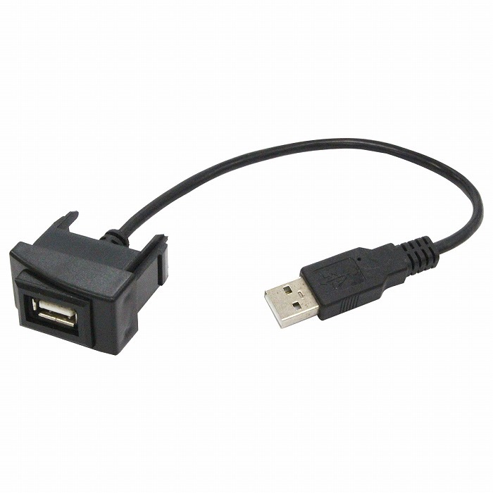 スズキAタイプ エブリイバン DA64V H17.8～ USB接続通信パネル USB1ポート 埋め込み 増設USBケーブル 2.1A 12V_画像1