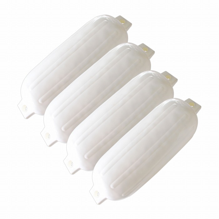 [4 piece set] boat fender 580×190mm float air fender marine boat boat yacht boat mooring comming off fishing mooring bi comming off white 