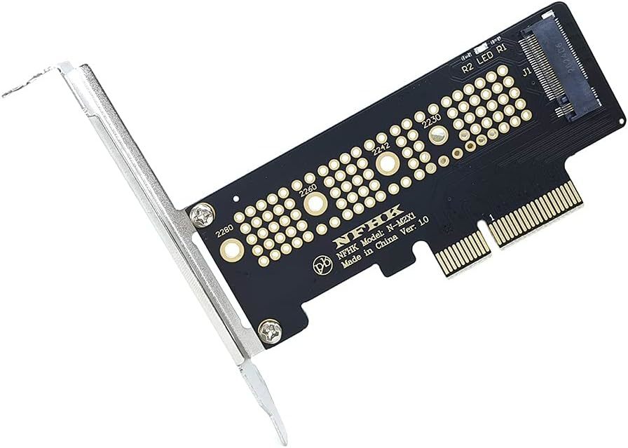 PCIe PCIExpress x4 M.2（NGFF）NVMe SSD 変換アダプタ 1枚 未使用 Gen3 Gen4対応 標準ブラケット（フルハイト）用_画像3