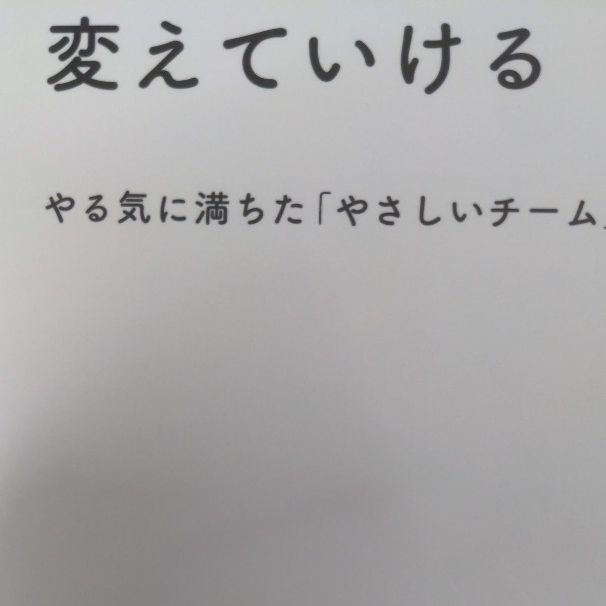 だから僕たちは、組織を変えていける　やる気に満ちた「やさしいチーム」のつくりかた 斉藤徹／〔著〕