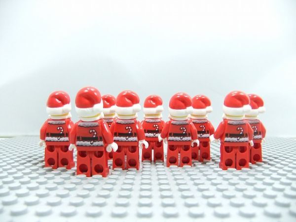 PP8　レゴ　ミニフィグ　サンタクロース　10個セット　新品未使用　LEGO社純正品_画像2