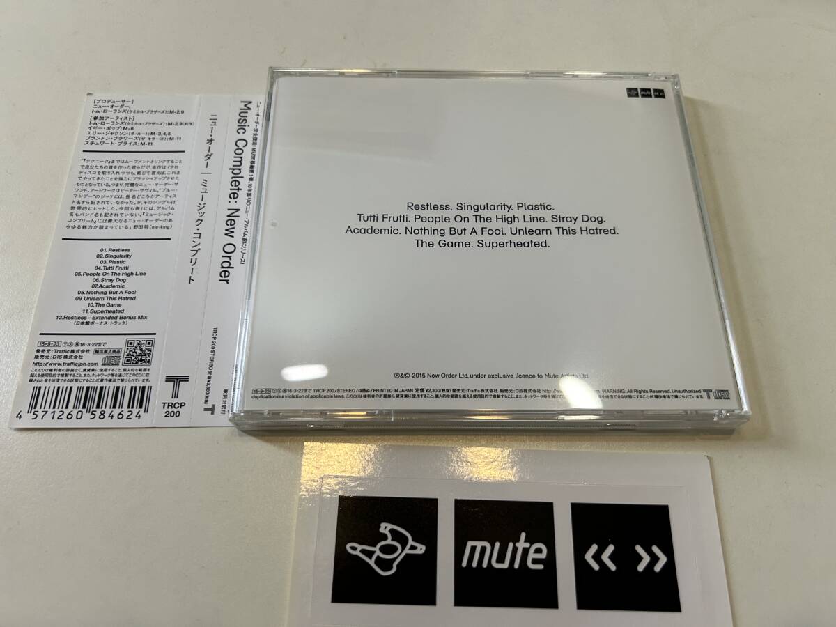 New Order/Music Complete 国内盤CD ニュー・オーダー_画像2