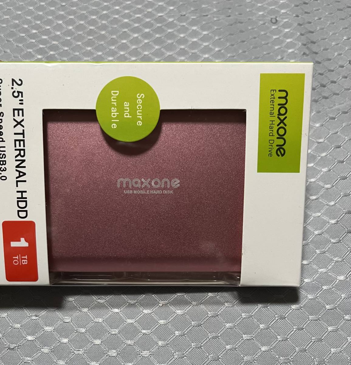 未開封新品  maxone 2.5” external hard drive Super Speed USB3.0 (1TB)の画像2
