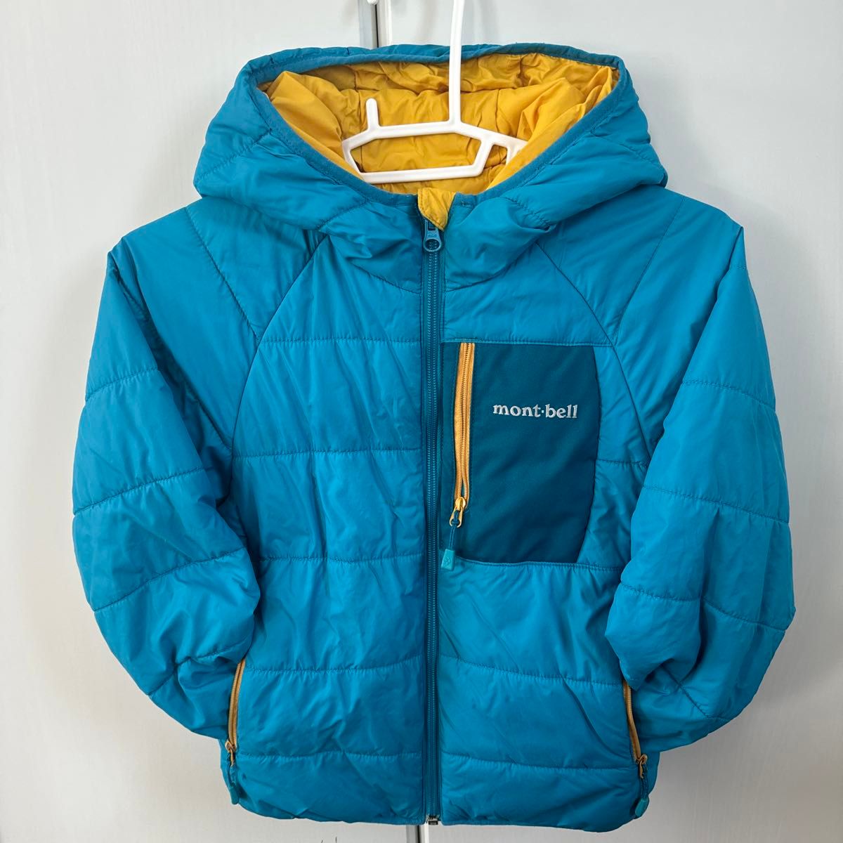 モンベル キッズ リバーシブルパーカージャケット 120 mont-bell 中綿ジャケット