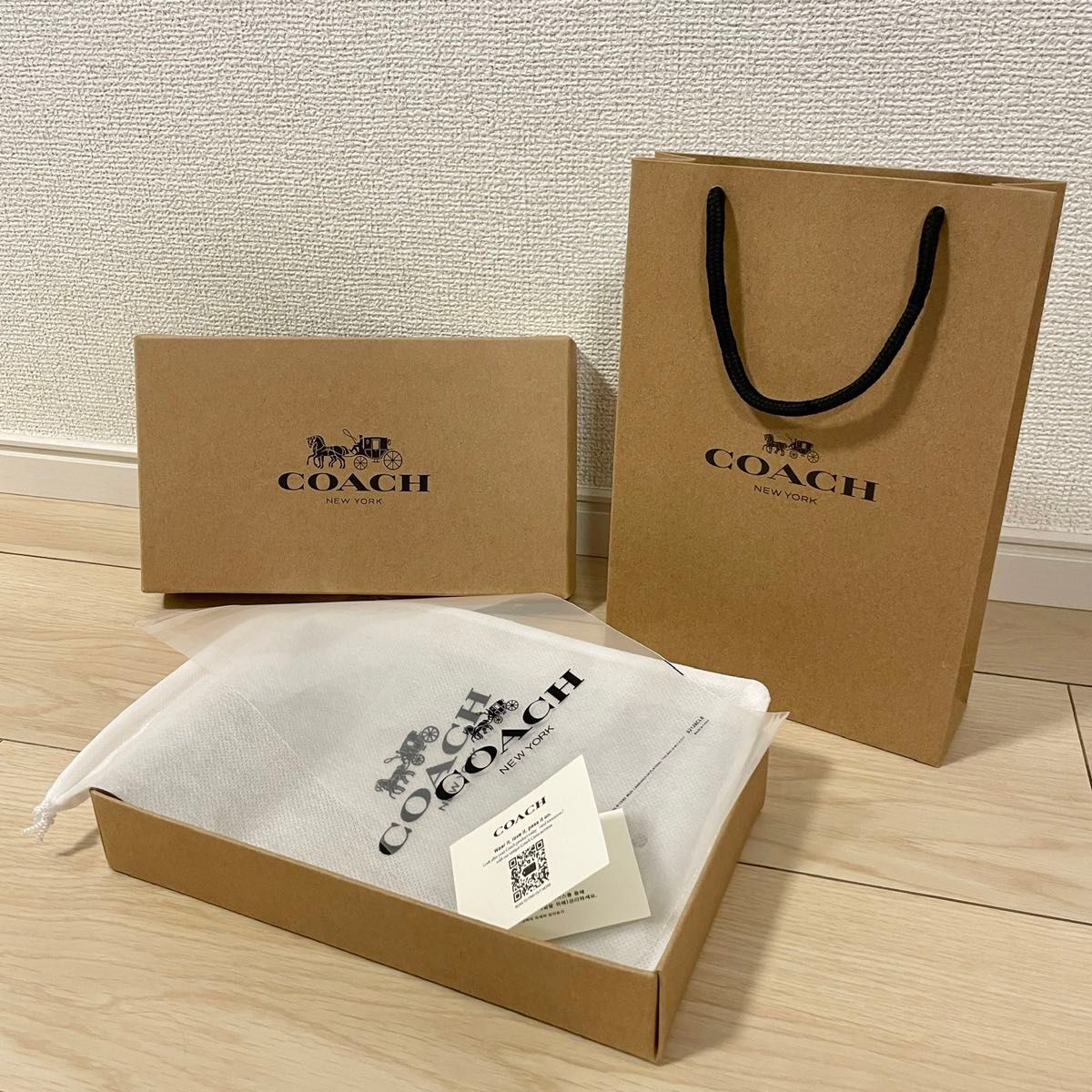 新品　コーチ COACH 長財布 シグネチャー レインボー マルチカラー ストラップ付き