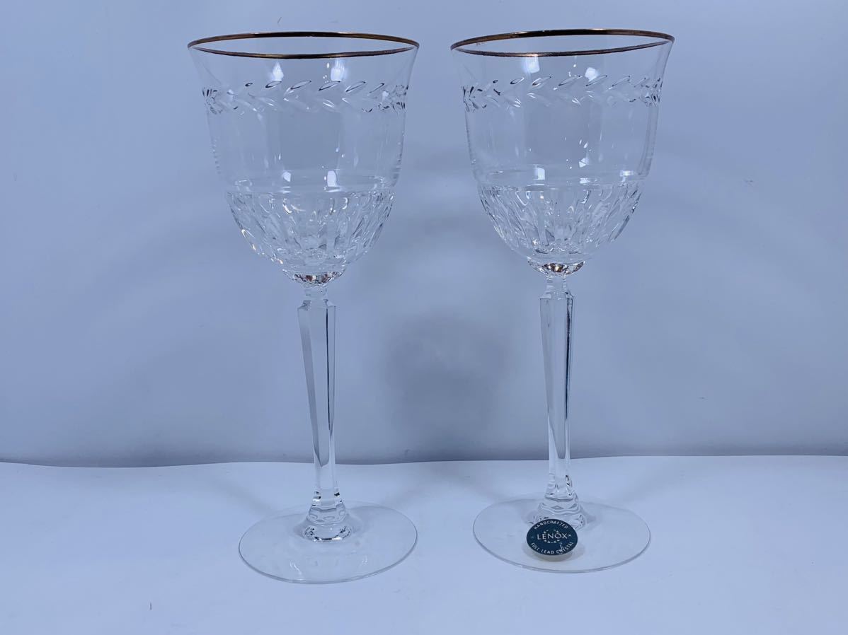 LENOX レノックス ワイングラス グラス 金彩 洋食器 食器 の画像1