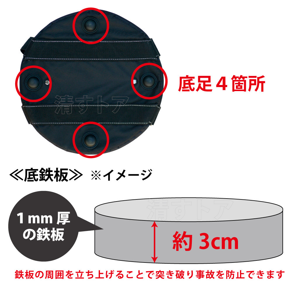 [法人様限定販売] リフトバッグ Φ350×Ｈ1400 緑 5個(1個あたり11600円) AR-4033 荷揚バック 荷上げバケツ アラオ_画像4