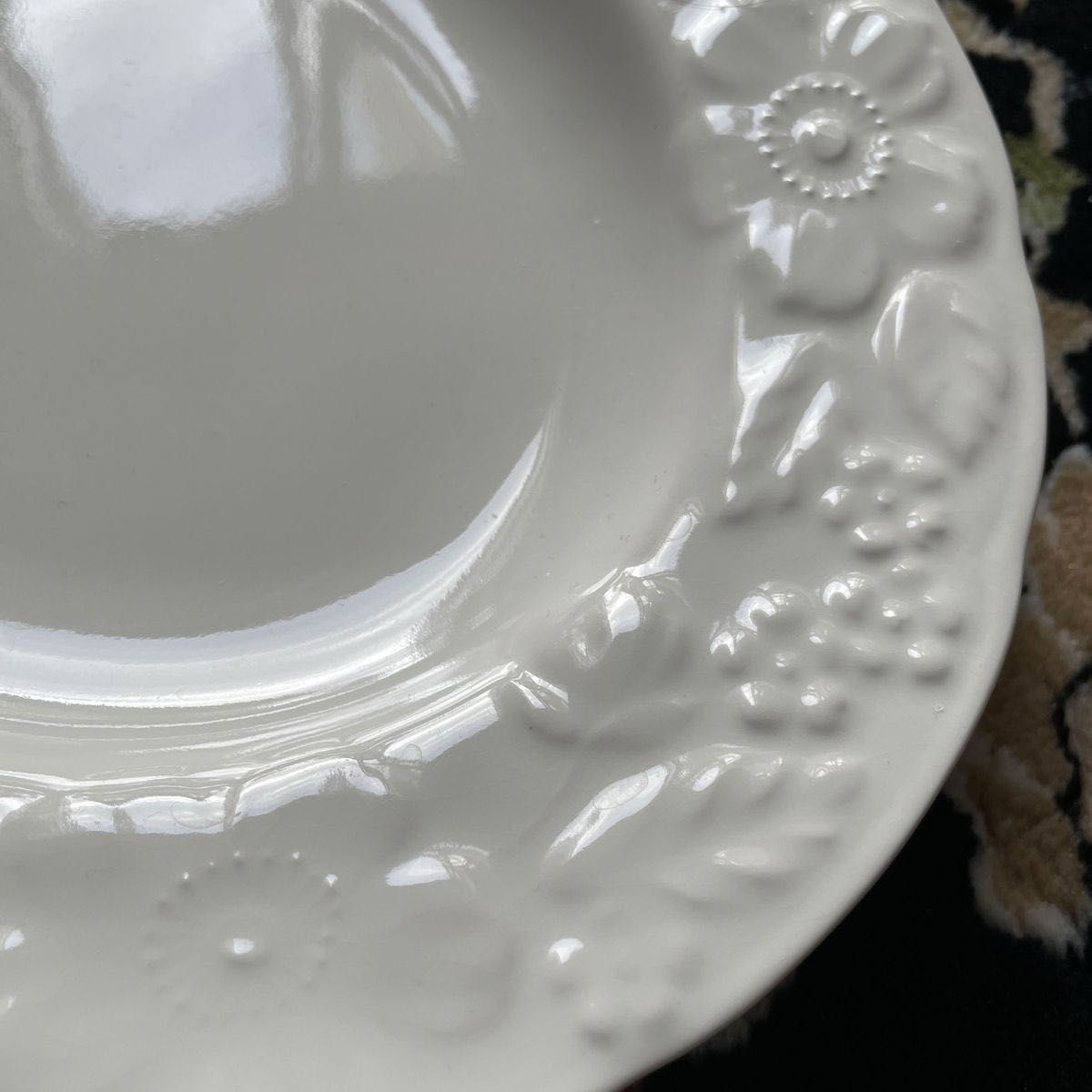 オーバル　プレート　皿　大皿　1枚　陶器　食器　昭和レトロ　アンティーク