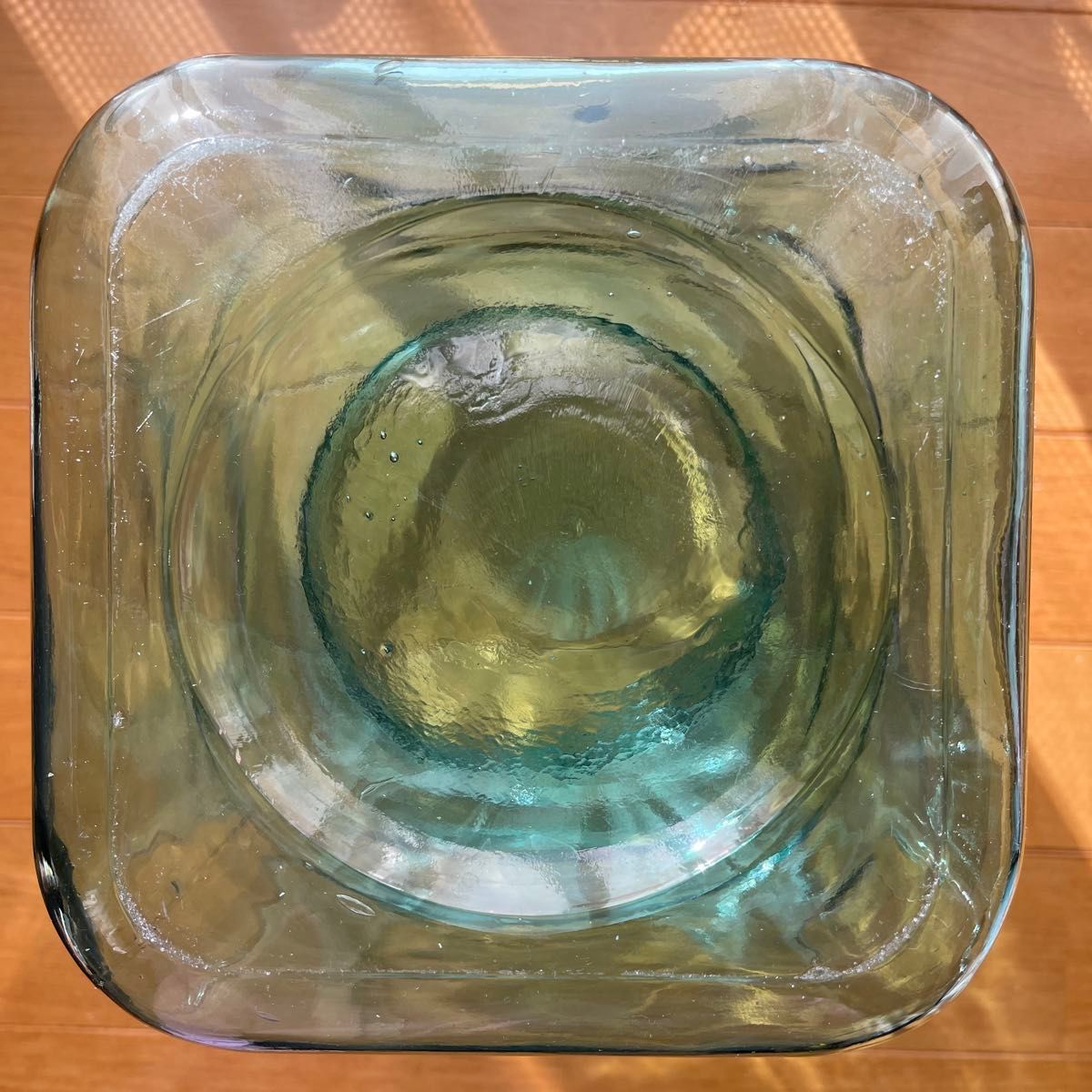 アンティーク　駄菓子屋　青　ガラス瓶　容器　昭和レトロ  菓子瓶  ビンテージ　ヴィンテージ