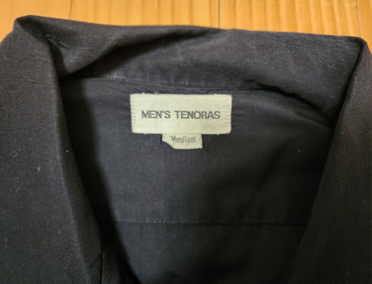 即決早い者勝ち【 MEN'S TENORAS 】メンズ ティノラス TOKYO AOYAMA レア 80S ヴィンテージ 黒/ 日本製 サイズ/M レターパックライト370円の画像8