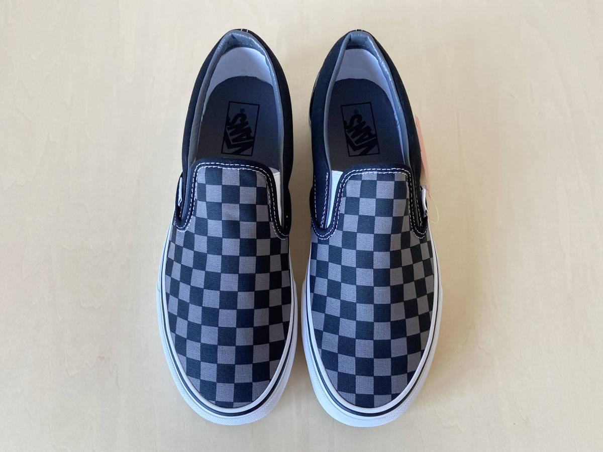  25.5cm スリッポン チェッカーボード VANS SLIP-ON BLACK/PEWTER/CHECKERBOARD US7.5/25.5cm VN000EYEBPJ_画像7