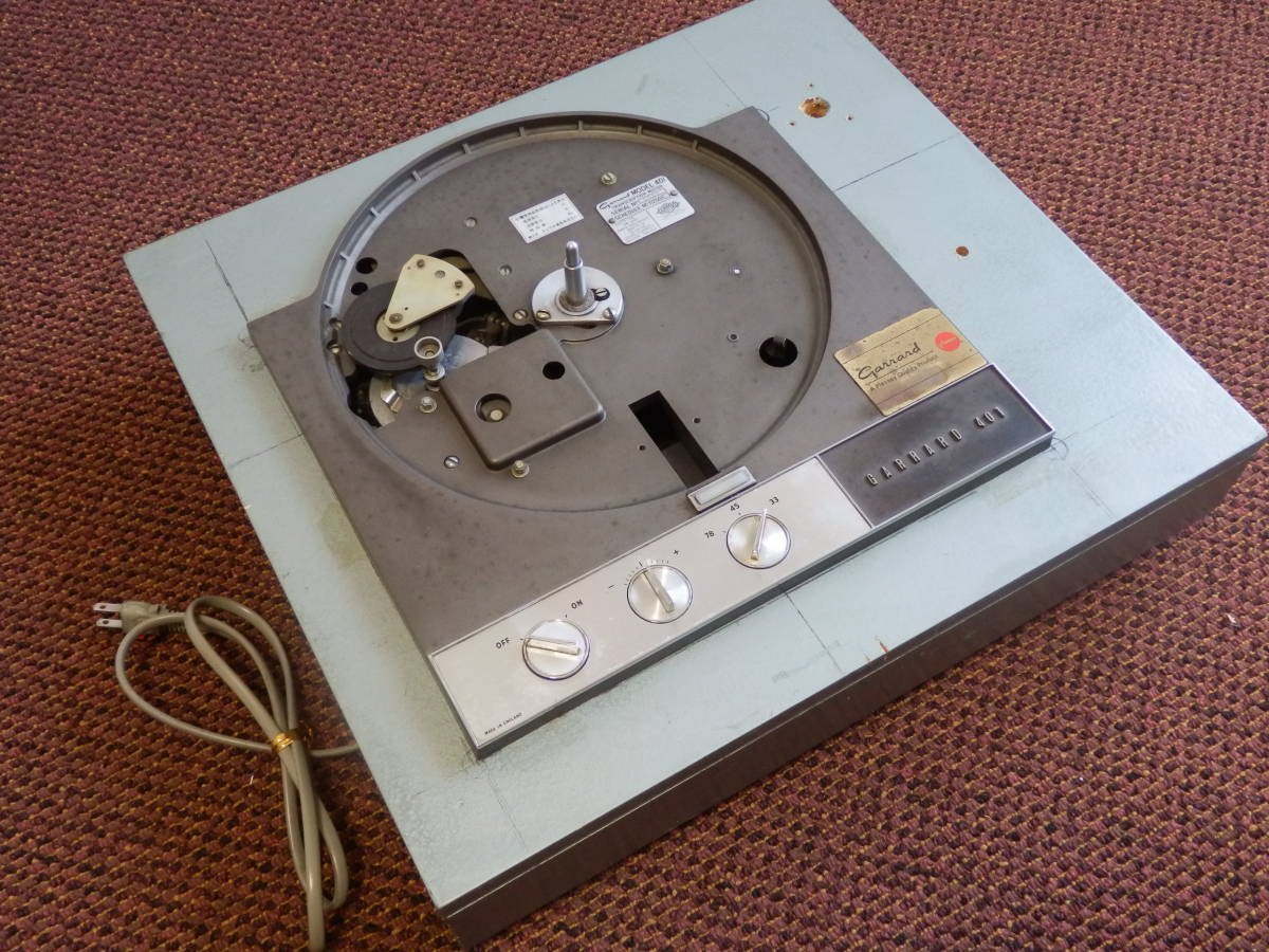  garrard /GARRARD 401 turntable (50Hz)* reality for operation goods become . junk treatment ..