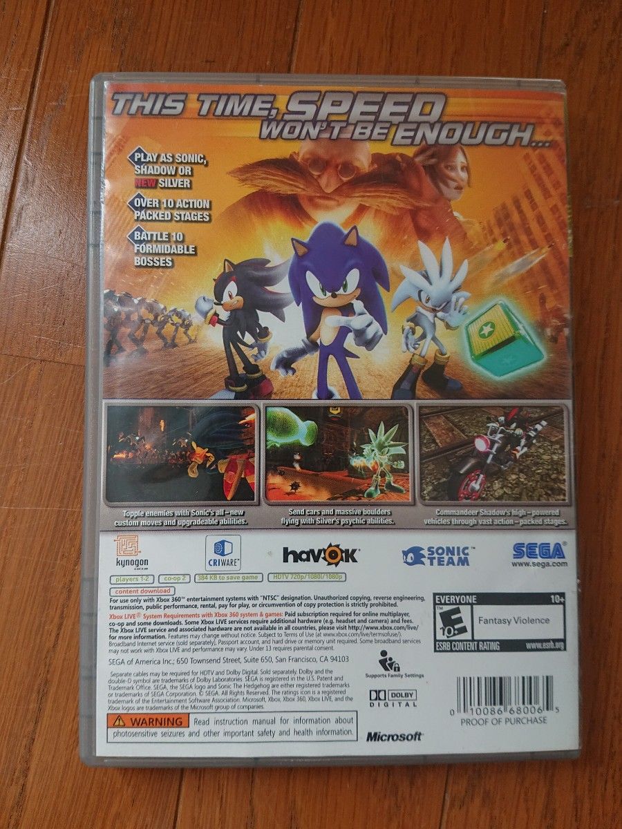 xbox360 ソニック・ザ・ヘッジホッグSonic the Hedgehog