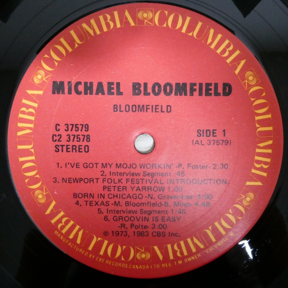 LP4674☆2枚組/カナダ/Columbia「Bloomfield / Bloomfield: A Retrospective / C2-37578」_画像4