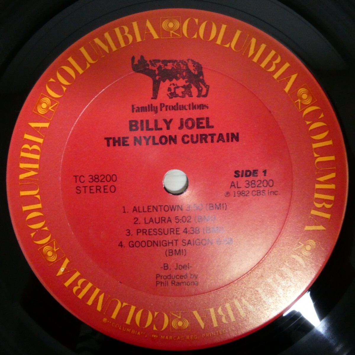 LP4709☆シュリンク/US/Columbia「Billy Joel / The Nylon Curtain / TC-38200」_画像4