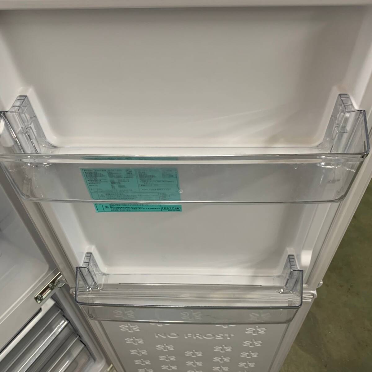 【Haier】 ハイアール 2ドア 冷凍冷蔵庫 容量148L 冷凍室54L 冷蔵庫94L JR-NF148A 2017年製 _画像6