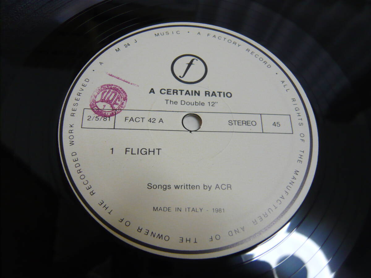 12×2 A Certain Ratio / The Double 12 良品 Factory Italy盤 1981年 New Orderの画像6