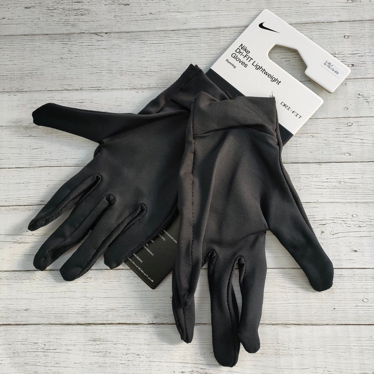 【L/XLサイズ】 NIKE ナイキ グローブ 手袋 ブラック ランニング サッカー マラソン 陸上 防寒対策　アウトドア