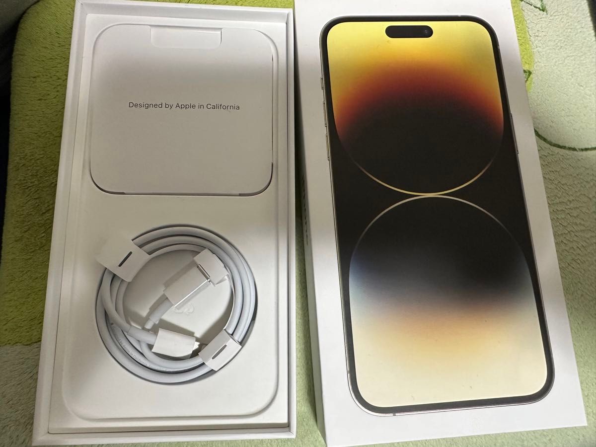 iPhone14pro max 128GB ゴールド SIMフリー 美品 箱 ケーブル iPhone14pro max 128GB ゴールド SIMフリー 美品 箱 ケーブル