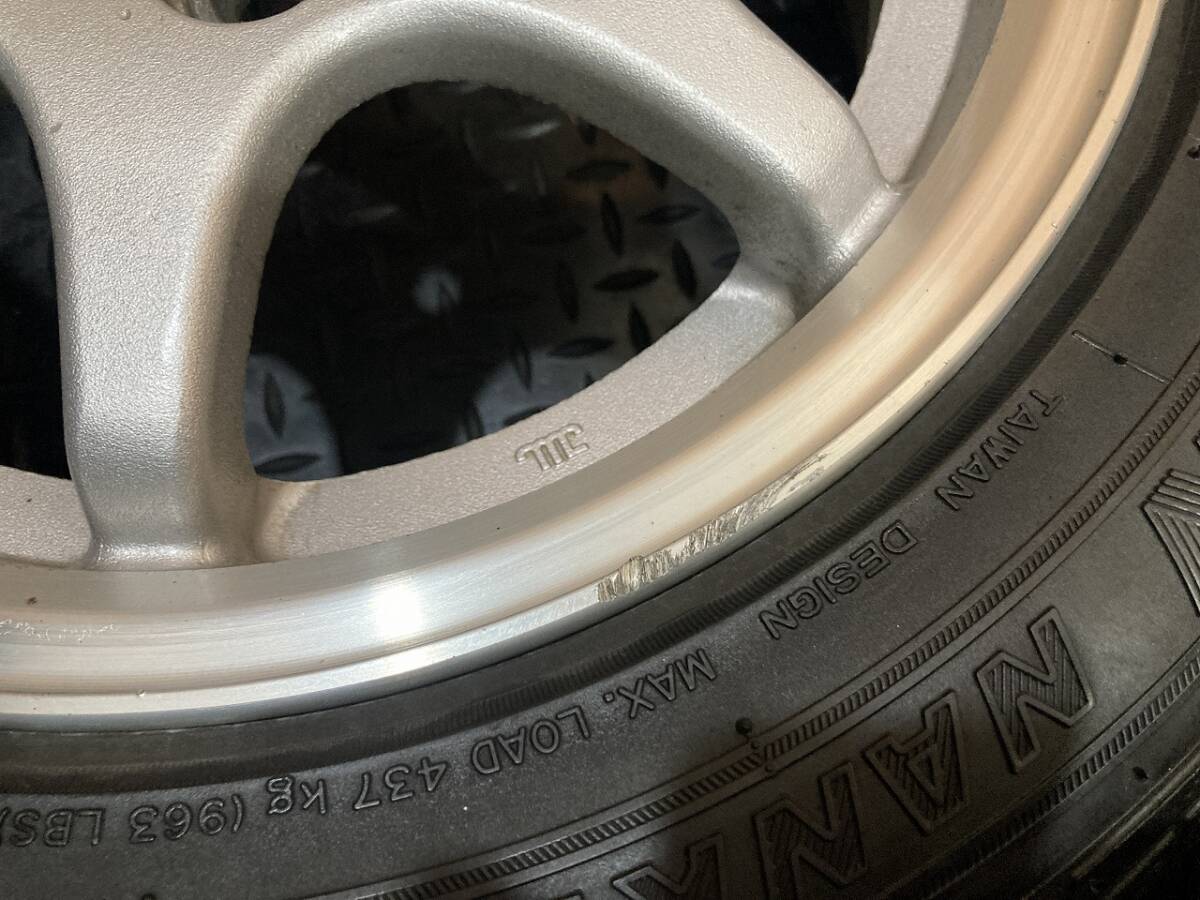 スズキ カプチーノ 14×5J 4穴 PCD114.3 オフセット +45 175/60R14 4本 札幌近郊引取OK_画像4