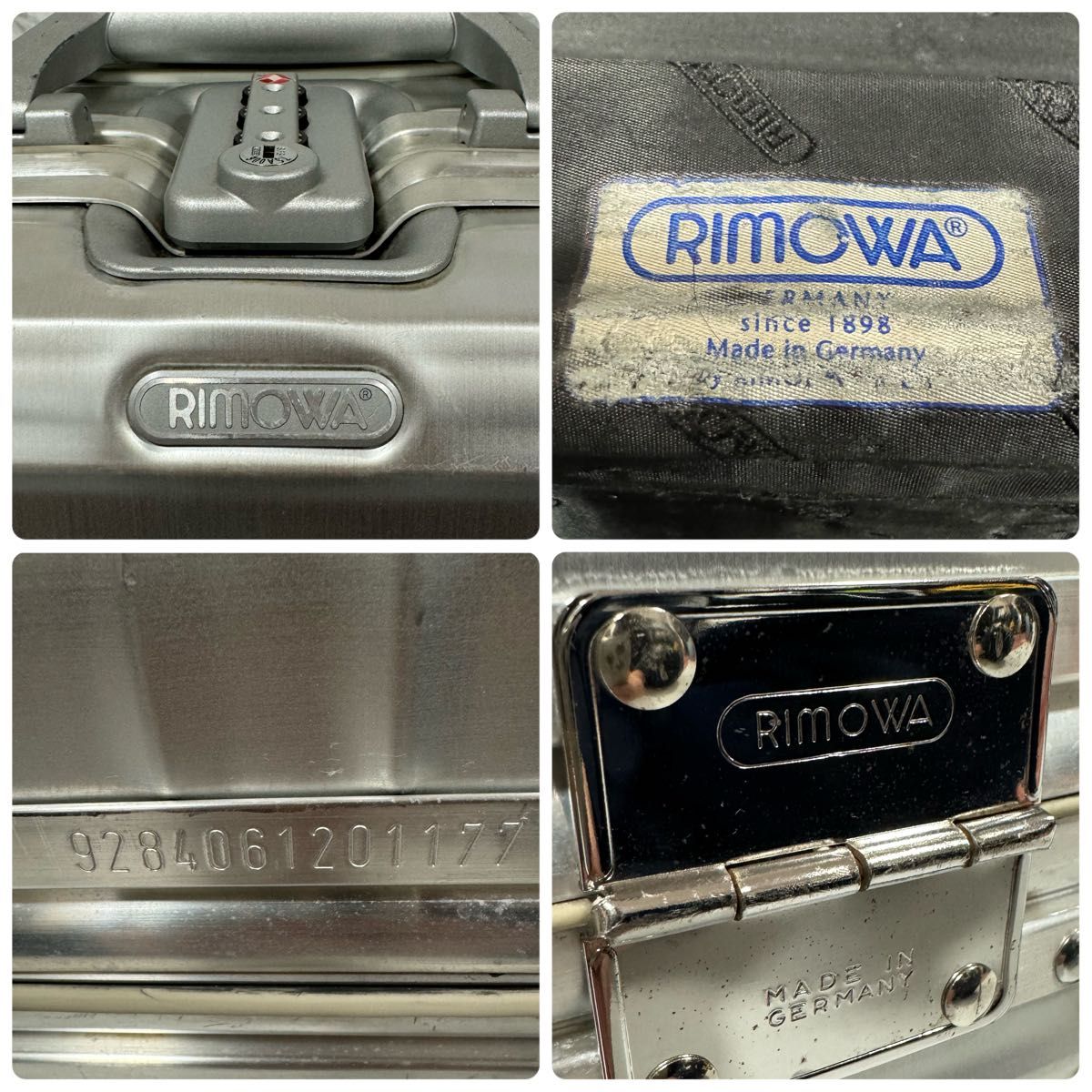 稀少　リモワ　RIMOWAトパーズ　ビジネストロリー　2輪キャスター　廃番　レア