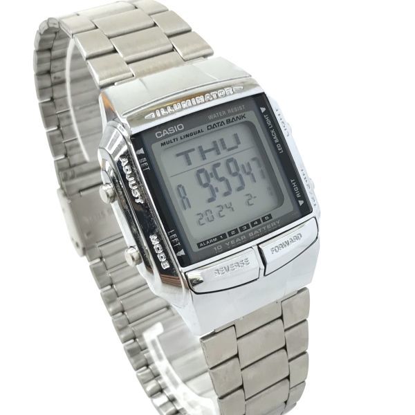 CASIO カシオ DATA BANK データバンク 腕時計 DB-360-1A クオーツ デジタル スクエア 軽量 カレンダー チープカシオ チプカシ 動作確認済み_画像4