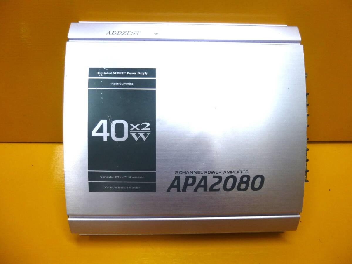 ADDZEST アゼスト 2チャンネル パワー アンプ APA2080 小型2ch ADDZEST アゼスト 2チャンネル パワー アンプ APA2080 小型2ch
