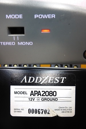 ADDZEST アゼスト 2チャンネル パワー アンプ APA2080 小型2ch ADDZEST アゼスト 2チャンネル パワー アンプ APA2080 小型2ch