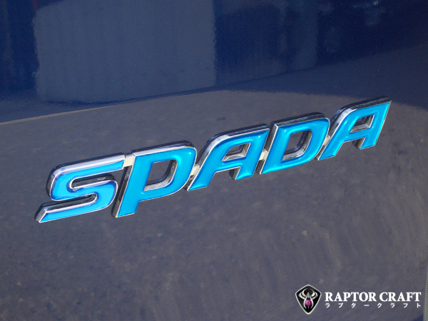 GSA ステップワゴン スパーダ RK5/RK6 SPADAマーク ブルーメッキ02_※画像は取り付け例です。