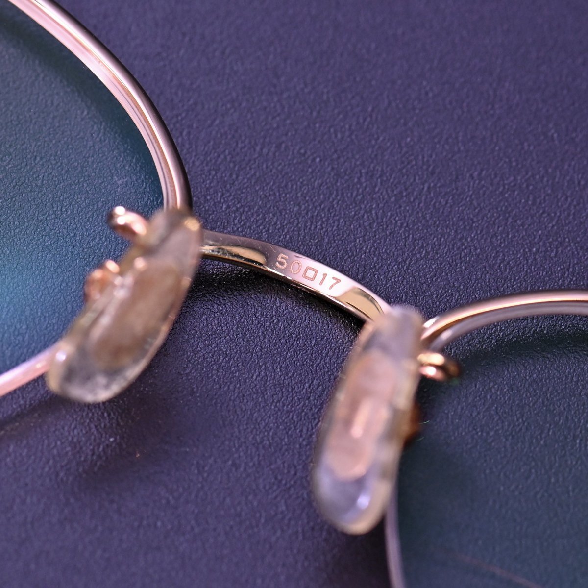 本物 極上品 フェラガモ 極希少 ゴールドコレクション 金無垢 ガンチーニ K18PG フレーム 50□17 135 眼鏡 アイウェア 収納ケース付の画像4