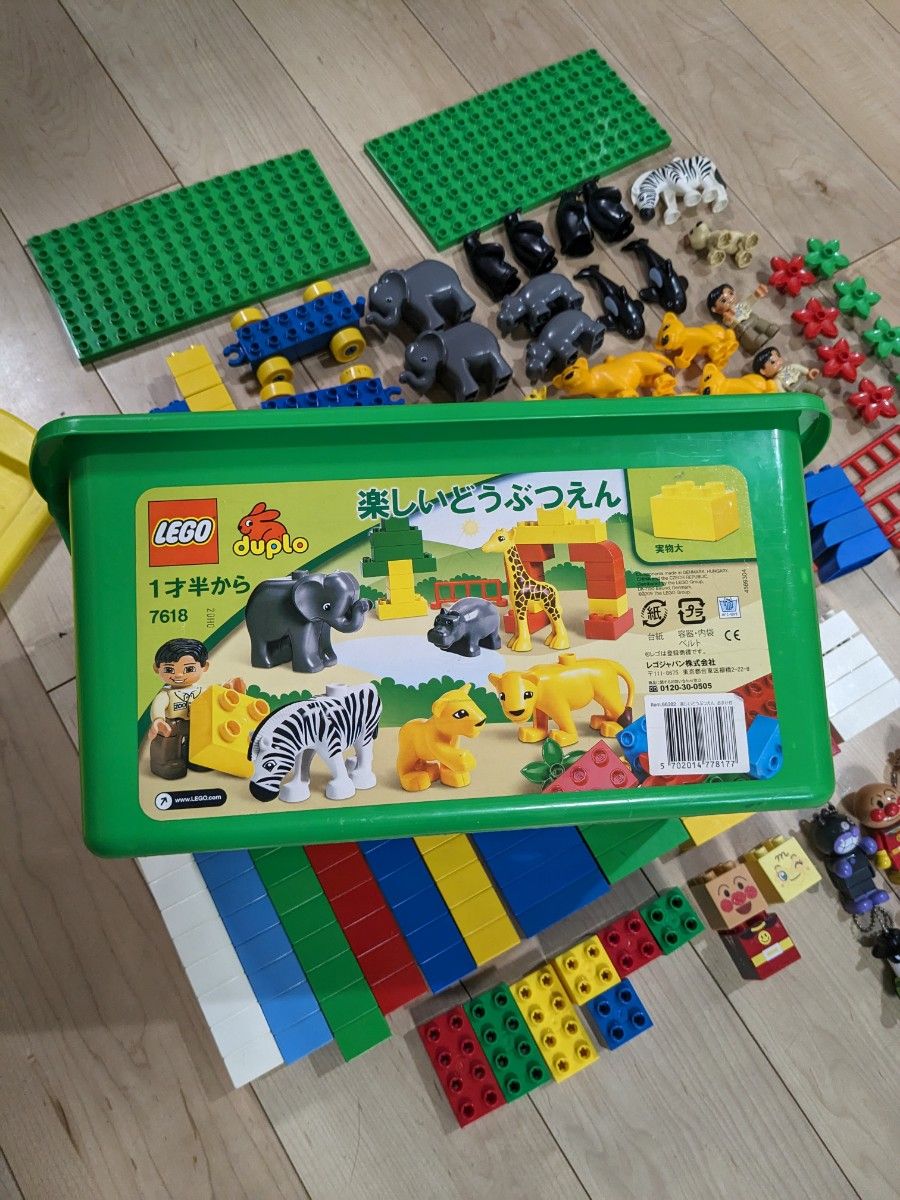 レゴ (LEGO) 7618 デュプロ 楽しいどうぶつえん（標準の数量約２倍）＋アンパンマン　ブロックラボ