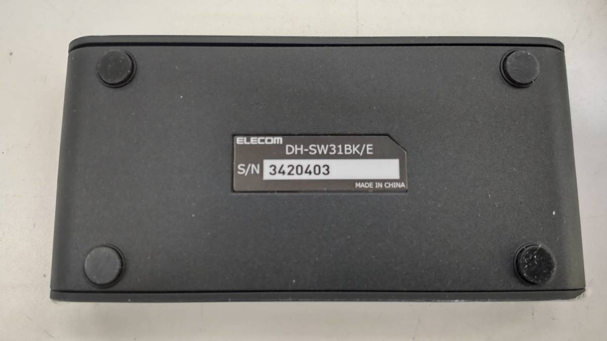 0602k0906 【ジャンク】エレコム HDMI切替器 自動切替機能 3入力1出力 DH-SW31BK/E_画像7