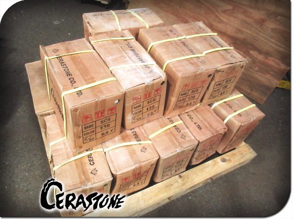 ■未使用品■CERASTONE/セラストーン■サンドキャステルストーン■SCS130■スプリングベージュ■屋外壁/屋内壁■15ケース■khhx106k_画像1