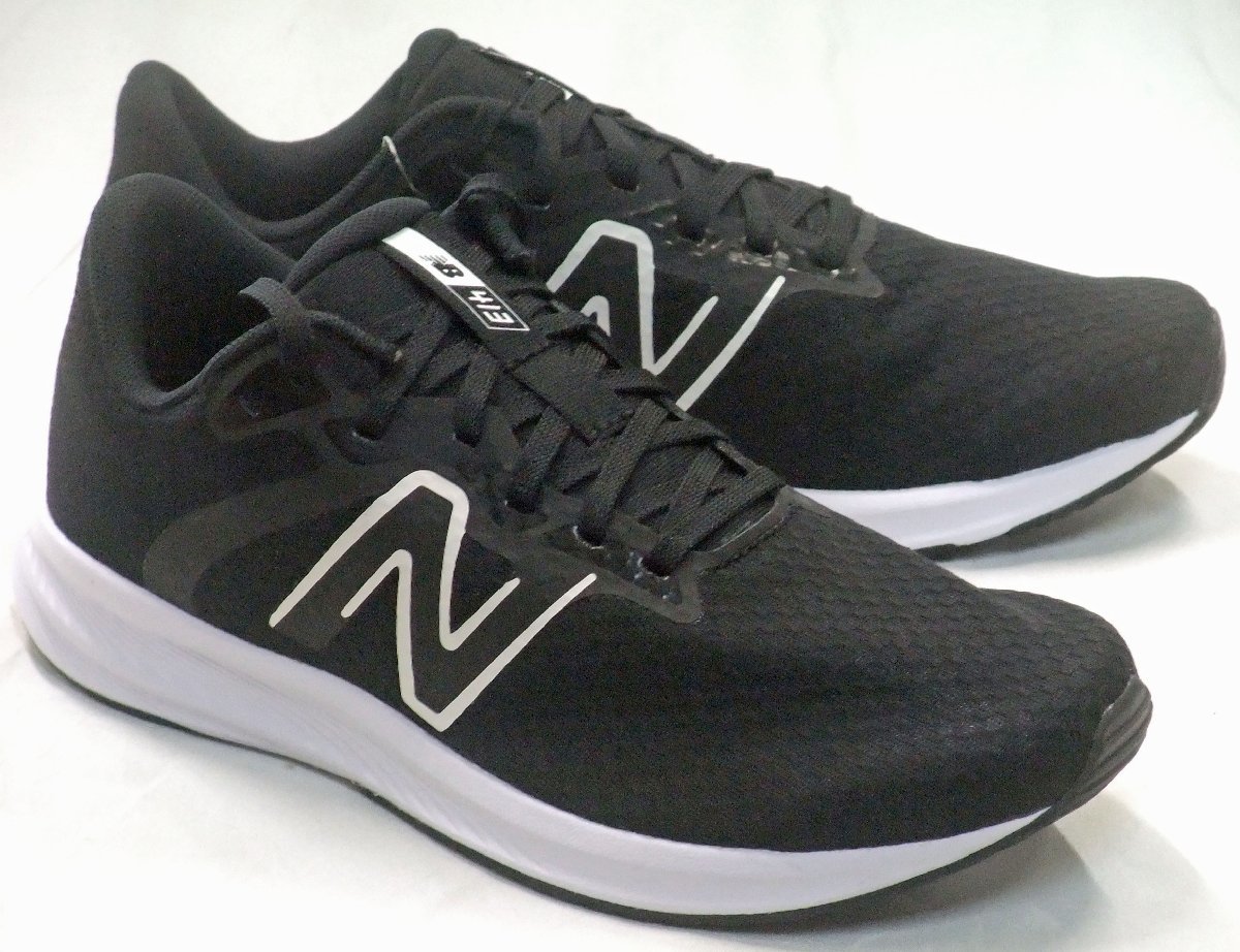 送料無料 new balance ニューバランス W413 LB2 ランニングシューズ ブラック/ホワイト 25.0cm 軽量 フィットネスラン ウォーキング_画像1