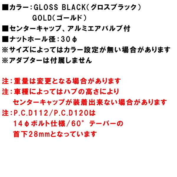 ウェッズスポーツ RN-05M ホイール4本 グロスブラック 9.0-19インチ 5穴/PCD112 インセット+30_画像2