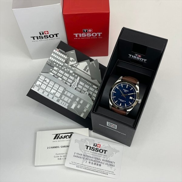 【50%OFF】 T127407A T127.407.11.041.00 シリシウム パワーマティック80 ジェントルマン ティソ TISSOT メンズ腕時計 極美品 箱/保証書 自動巻き AT ティソ