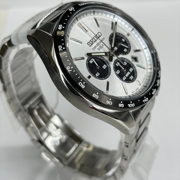 SEIKO セイコー セレクション V175-0FA0 SBPY165 メンズ腕時計 ソーラー クロノグラフ シルバー文字盤 箱付き 稼働品 未使用保管品 新品_画像5
