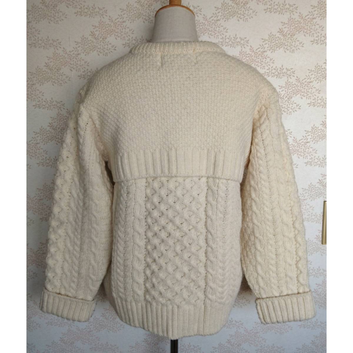 ROSEBUD ROSE BUD Rose Bud cable knitted Alain knitted vintage fisherman Vintage knitted sweater Fisherman old clothes 