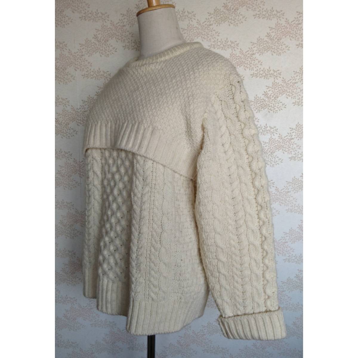 ROSEBUD ROSE BUD Rose Bud cable knitted Alain knitted vintage fisherman Vintage knitted sweater Fisherman old clothes 