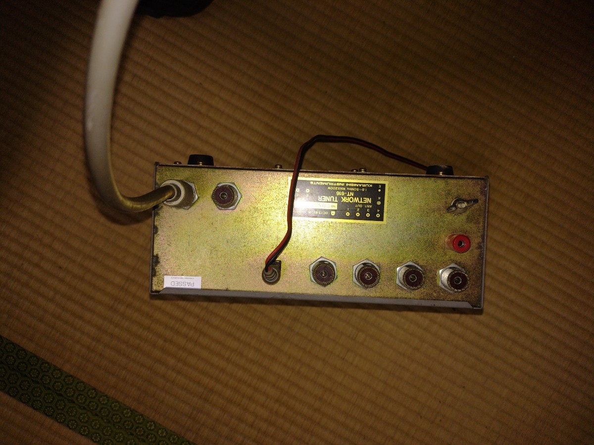 KURANISHI INSTRUMENTS NETWORK TUNER NT-616 アンテナチューナー　ジャンク扱い　_画像5