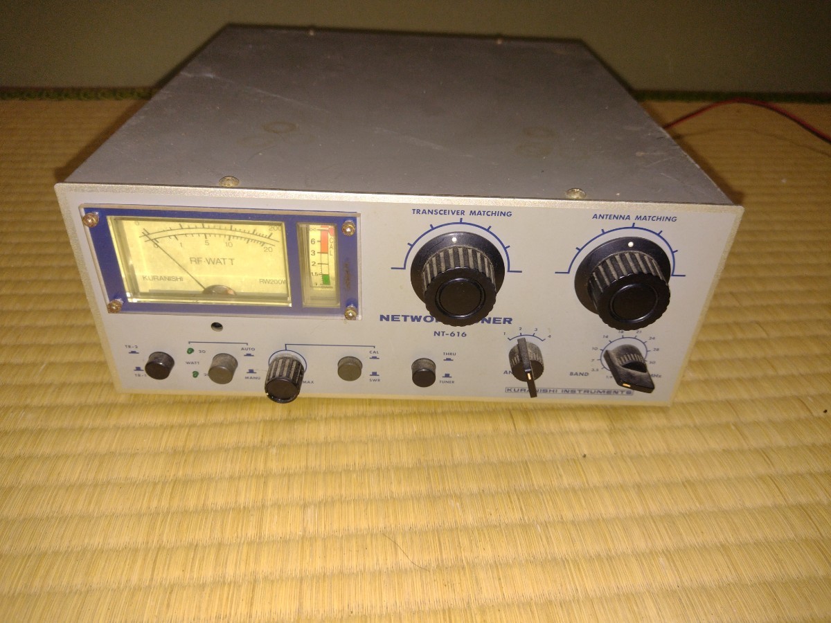 KURANISHI INSTRUMENTS NETWORK TUNER NT-616 アンテナチューナー　ジャンク扱い　_画像1