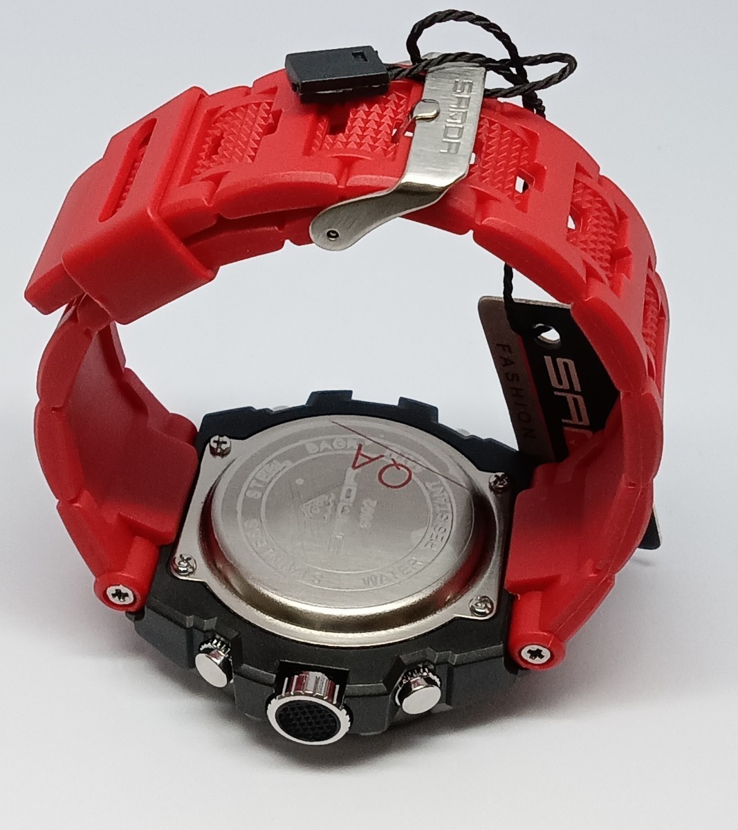 大谷翔平ホームラン王　セール メンズ腕時計 ダイバーズウォッチ 防水 サーフィン　レッド　高品質　デジタル ストップウォッチ1099HR _画像7