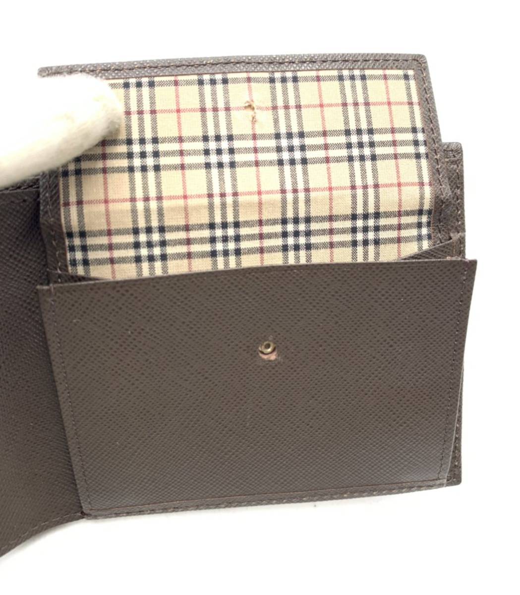  Burberry бренд Brown складывать кошелек кожа noba проверка модный с коробкой 
