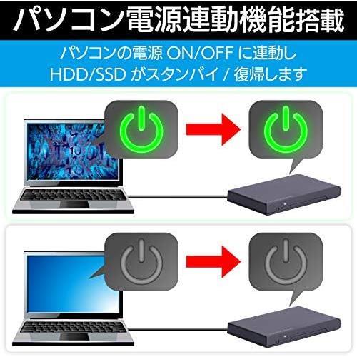 USB3.2Gen1_HDDコピーソフト付_単品 ロジテック HDD SSDケース 2.5インチ USB3.2 Gen1 HDDコピーソフト付 ブラック LGB-PBSU3S_画像6