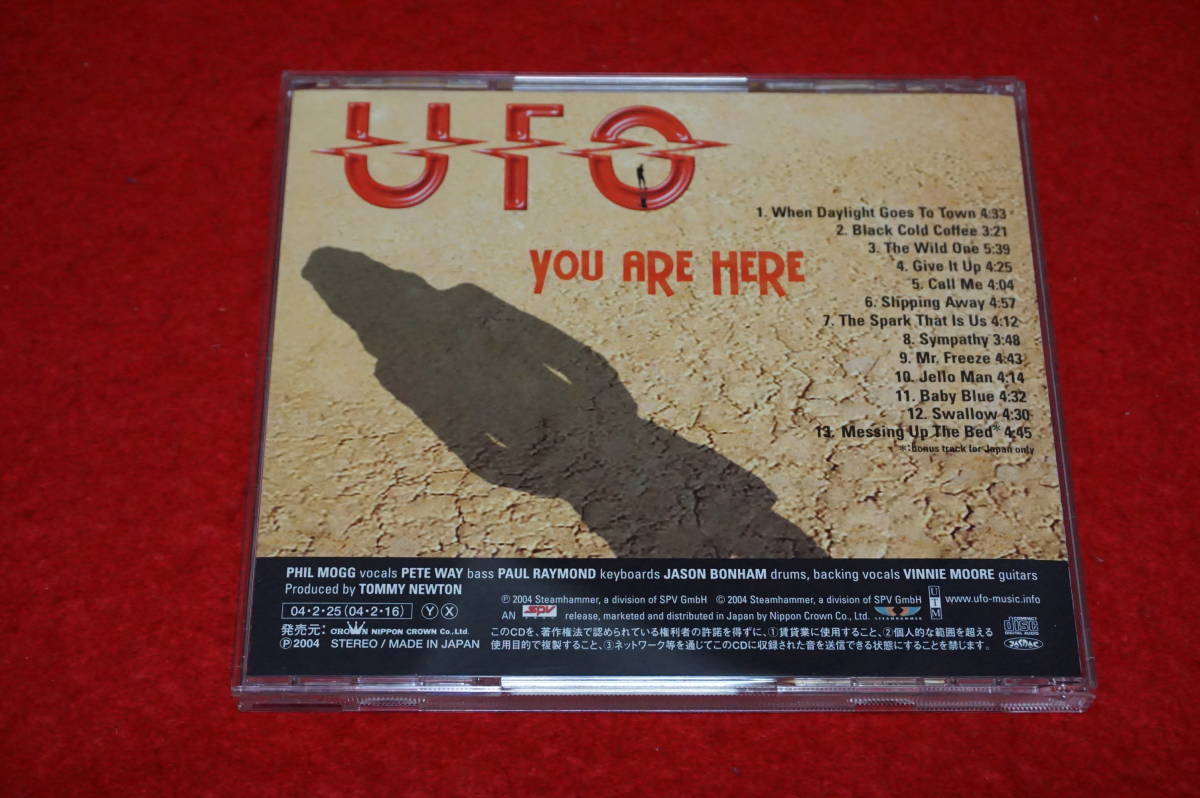 レア！【廃盤 '04年作】 ヴィニー・ムーア UFO / You Are Here 正統派ハード・ロック 帯付_画像5