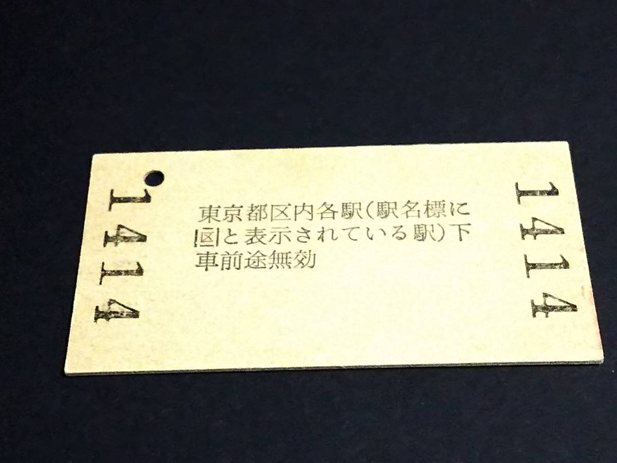 【連絡券(A型)】　長野電鉄/JR（湯田中→東京都区内）長野.熊谷経由　H6.1.6_画像2